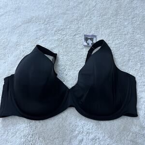 Catherines Intimates Womens Plus 54DDD Uplifting Plunge Bra Black Sexy Casual